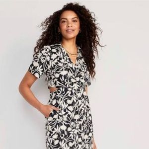 Old Navy Tall Shirtdress with cut out detail Large Tall